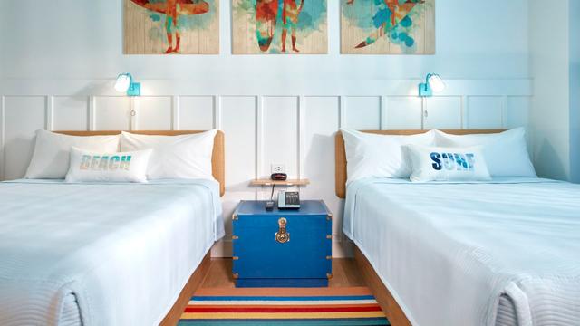 Standaardkamers met 2 queensize bedden